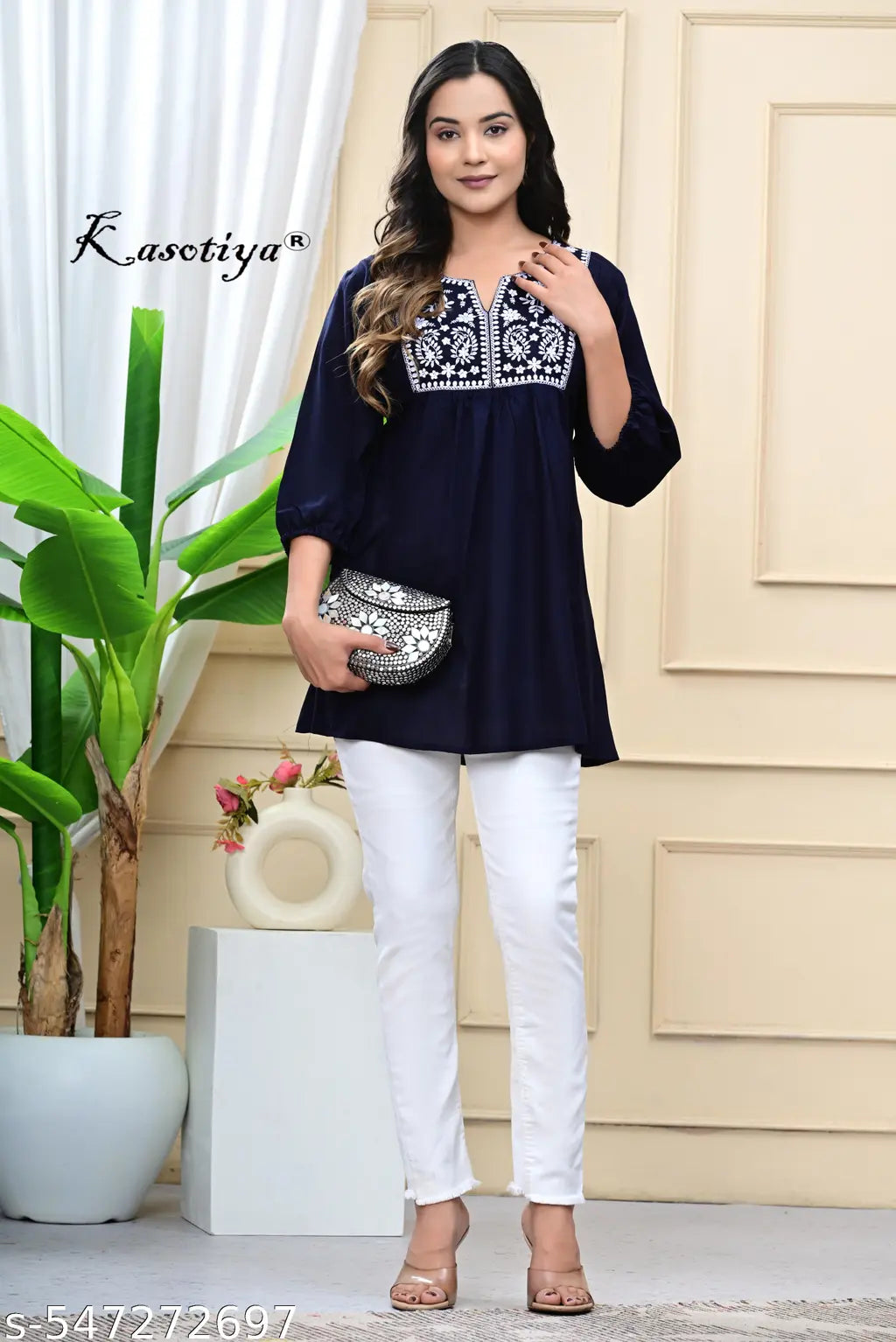 Black Embroidered Heavy Rayon Tunic Top – Tunic Nc